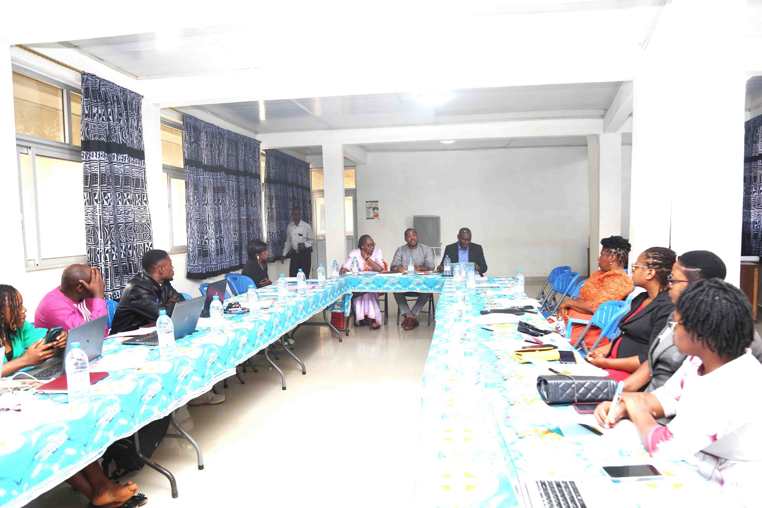 DHS, Mr. Ngum Samuel Adressing Improvement Committee members in session